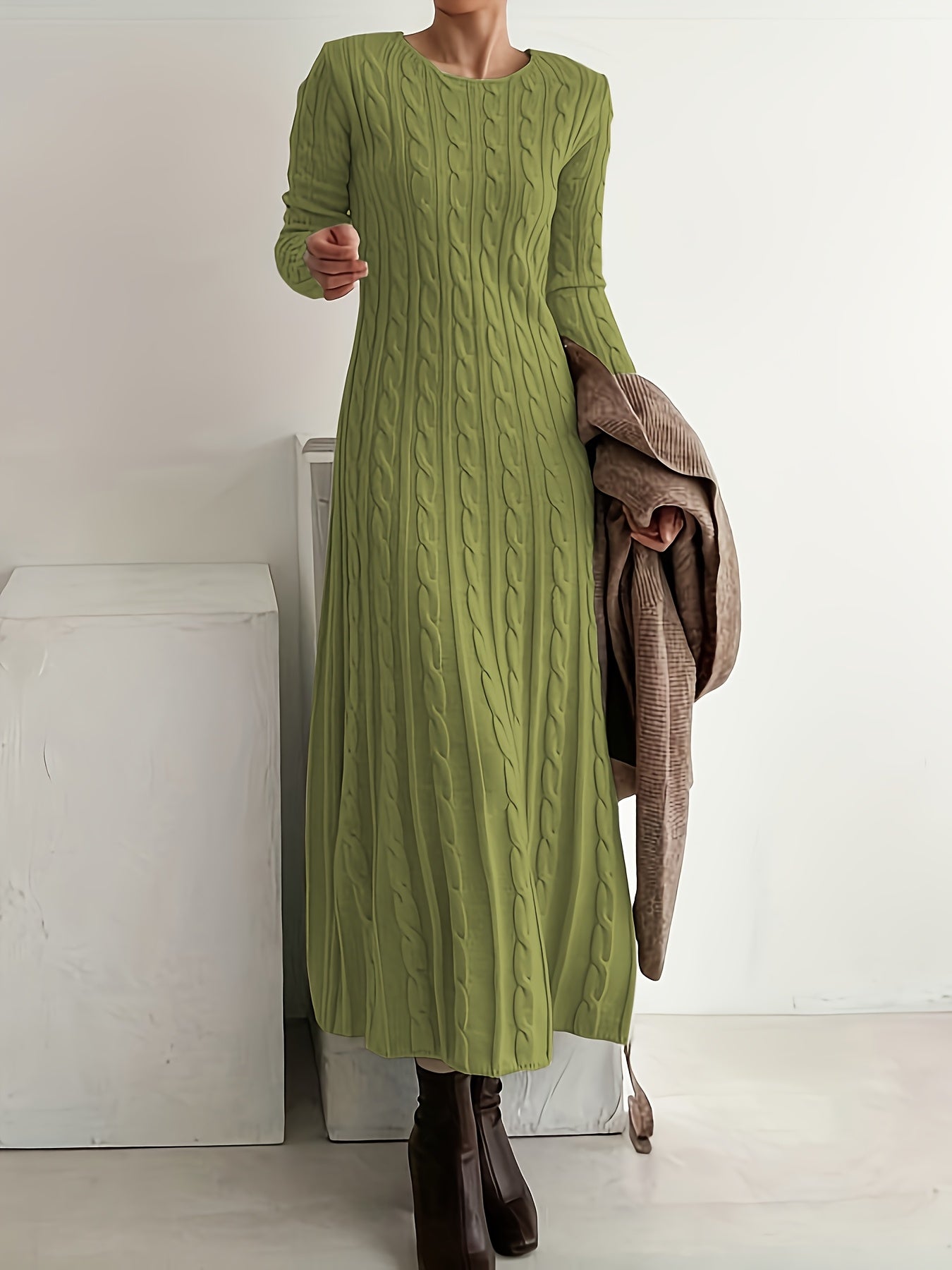 Monika | Elegancka Sukienka Dzianinowa
