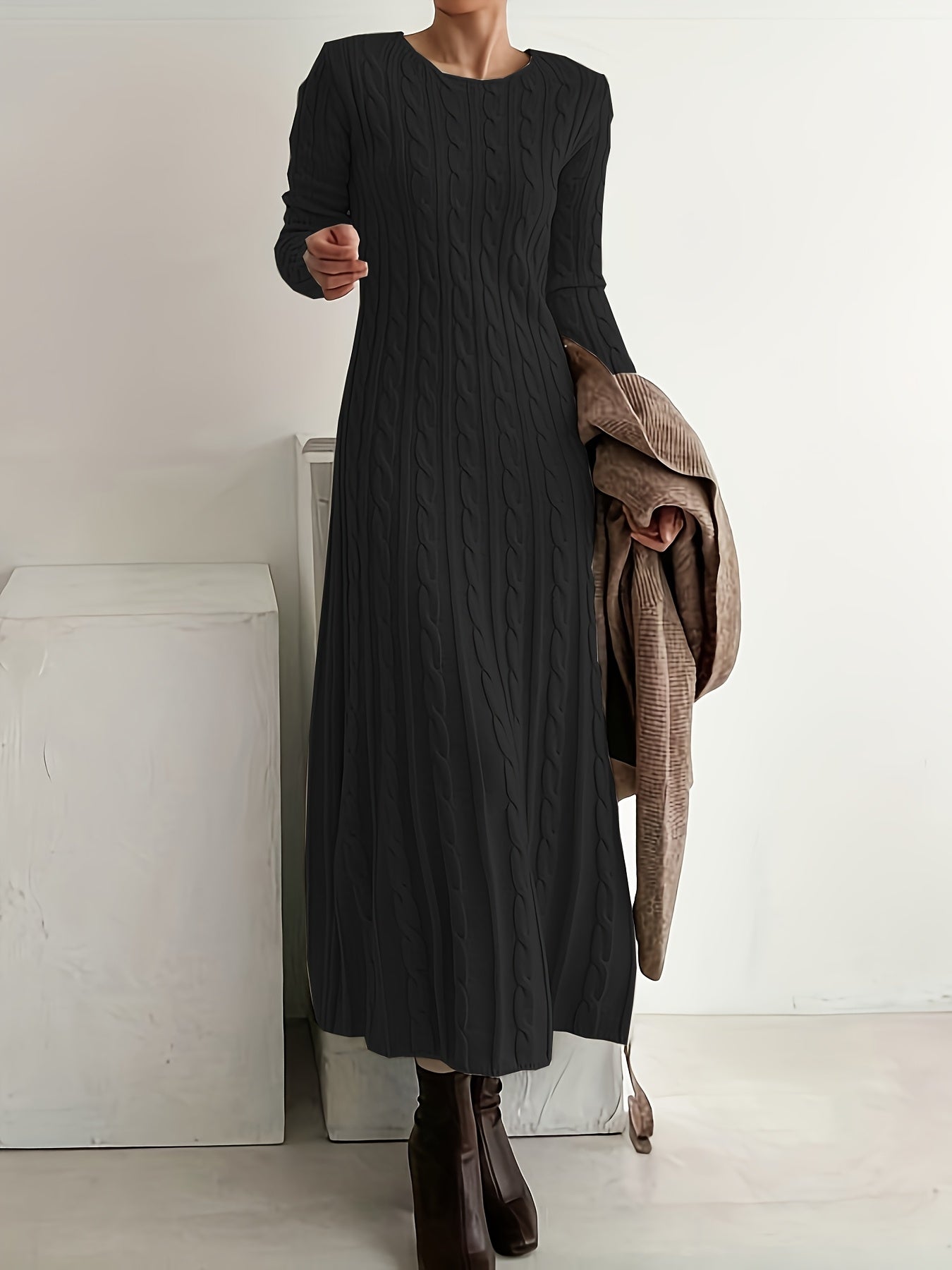 Monika | Elegancka Sukienka Dzianinowa