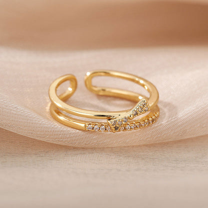 Maurelynn | Pierścionek 18K Złoty