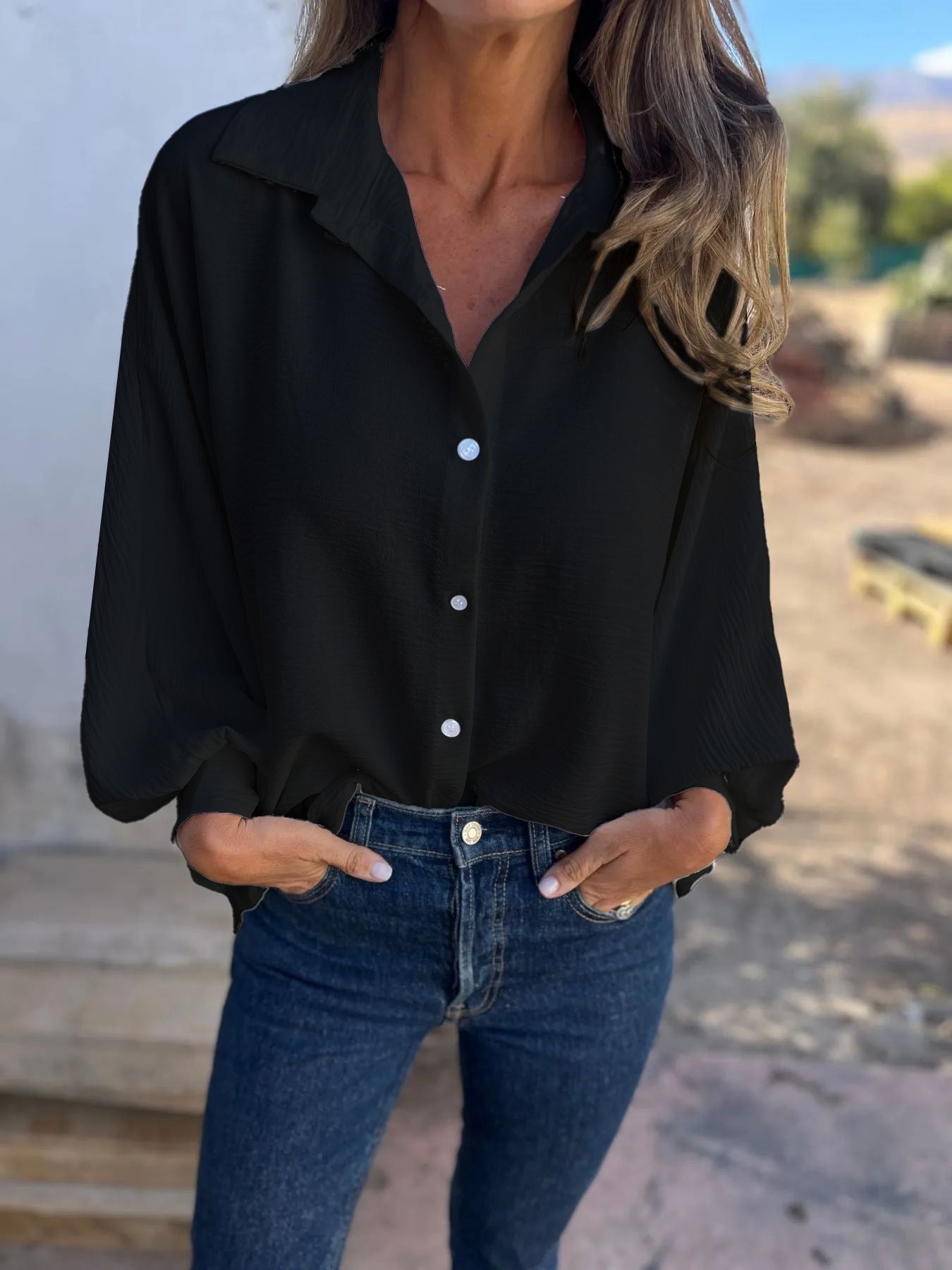 BEATA | Elegancka Koszula Z Guzikami