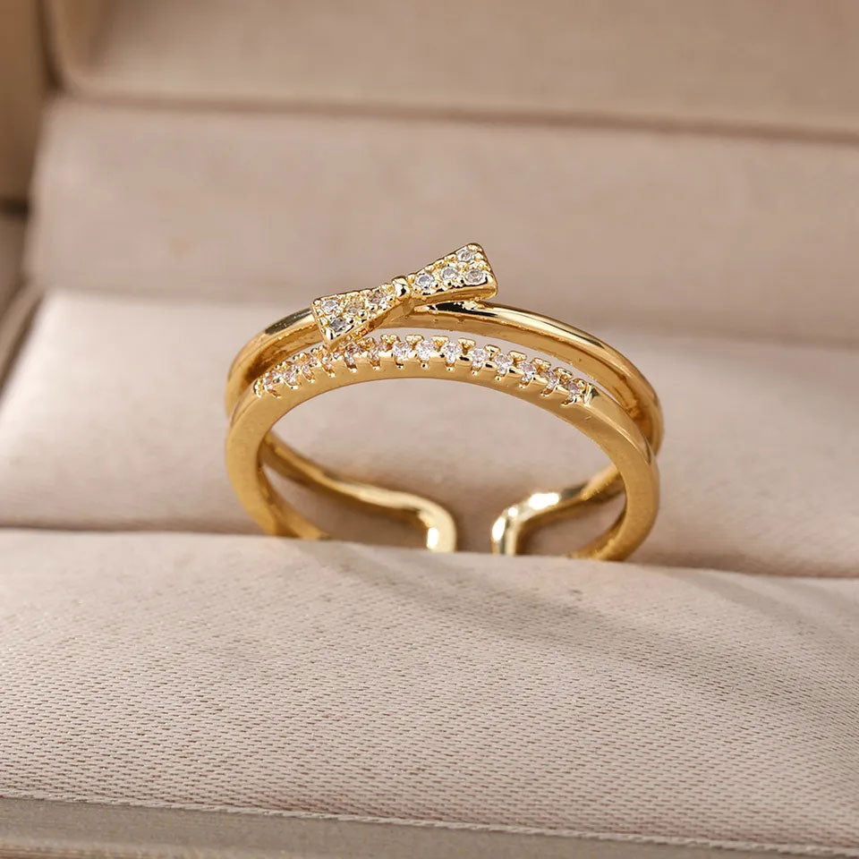 Maurelynn | Pierścionek 18K Złoty