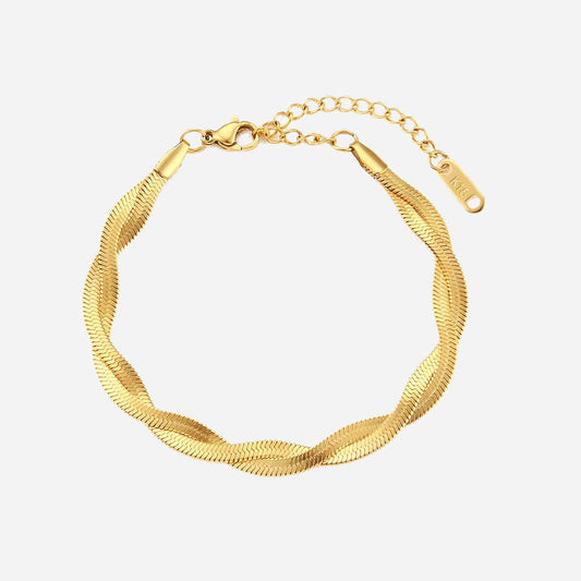 Madiorelle | Skręcana Bransoletka 18K Złoto