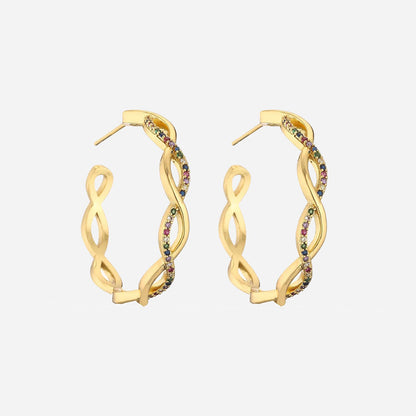 Julenyssa | Aalto Kolczyki 18K Złoto