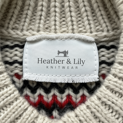 Melanie | Vintage Islandzki Sweter Wełniany