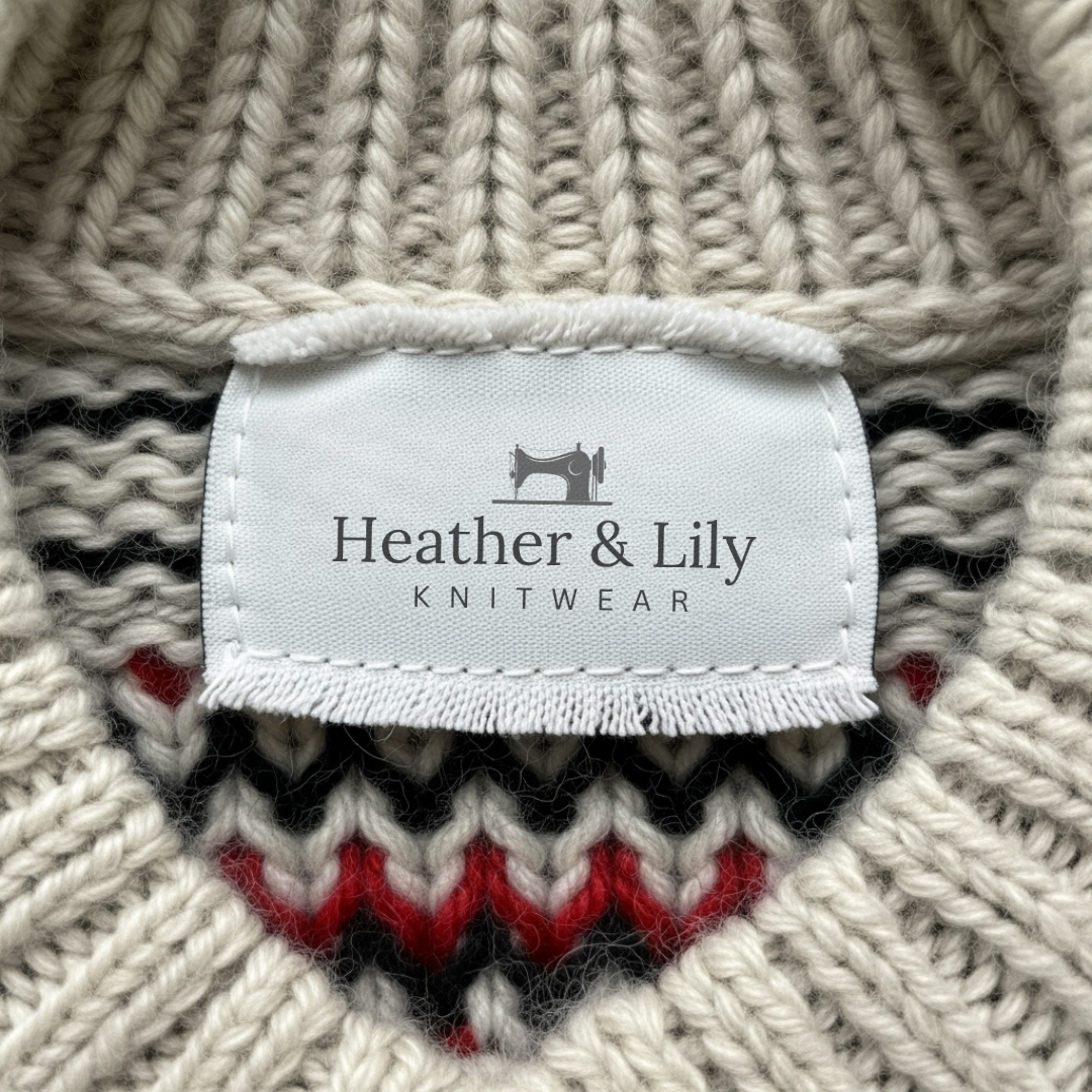 Natalie | Vintage Islandzki Sweter z Wełny