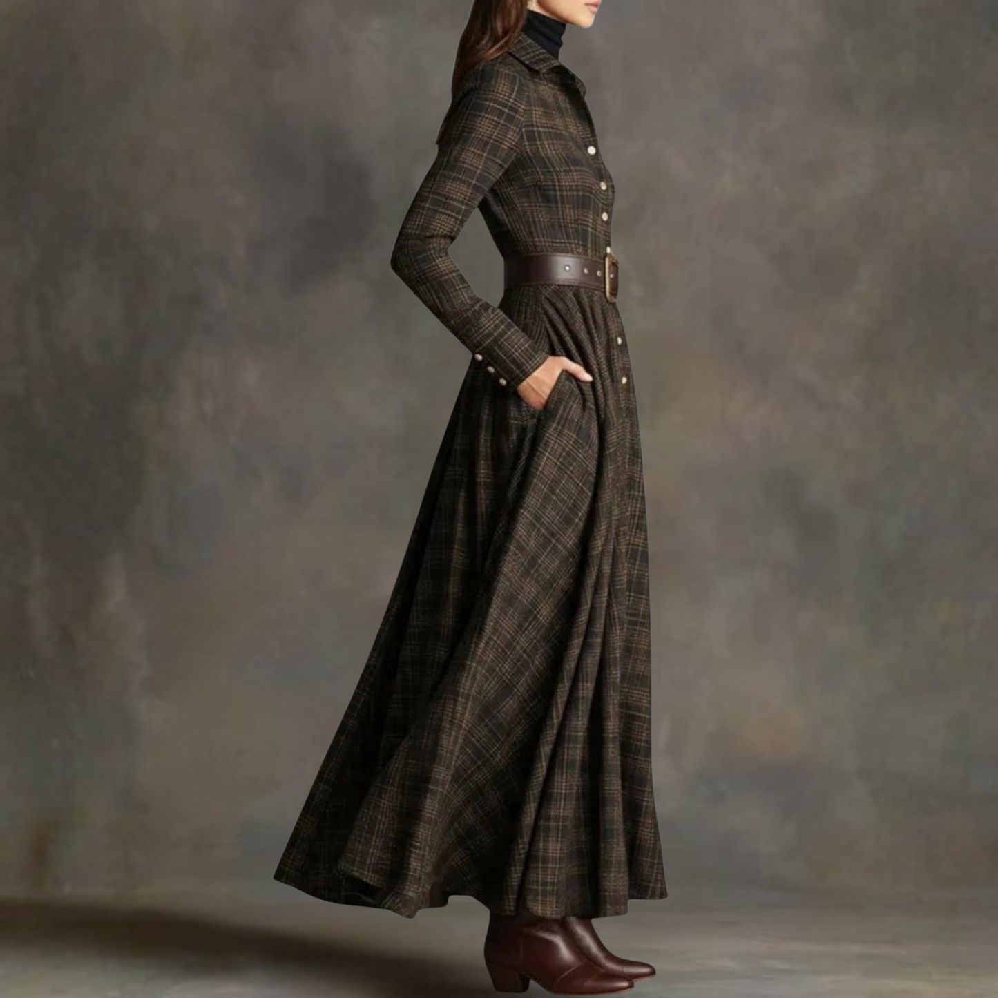 Marcelina | Elegancka sukienka maxi w stylu vintage