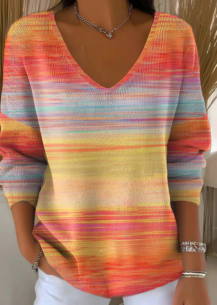 ISABELLE | Sweter z dekoltem w serek