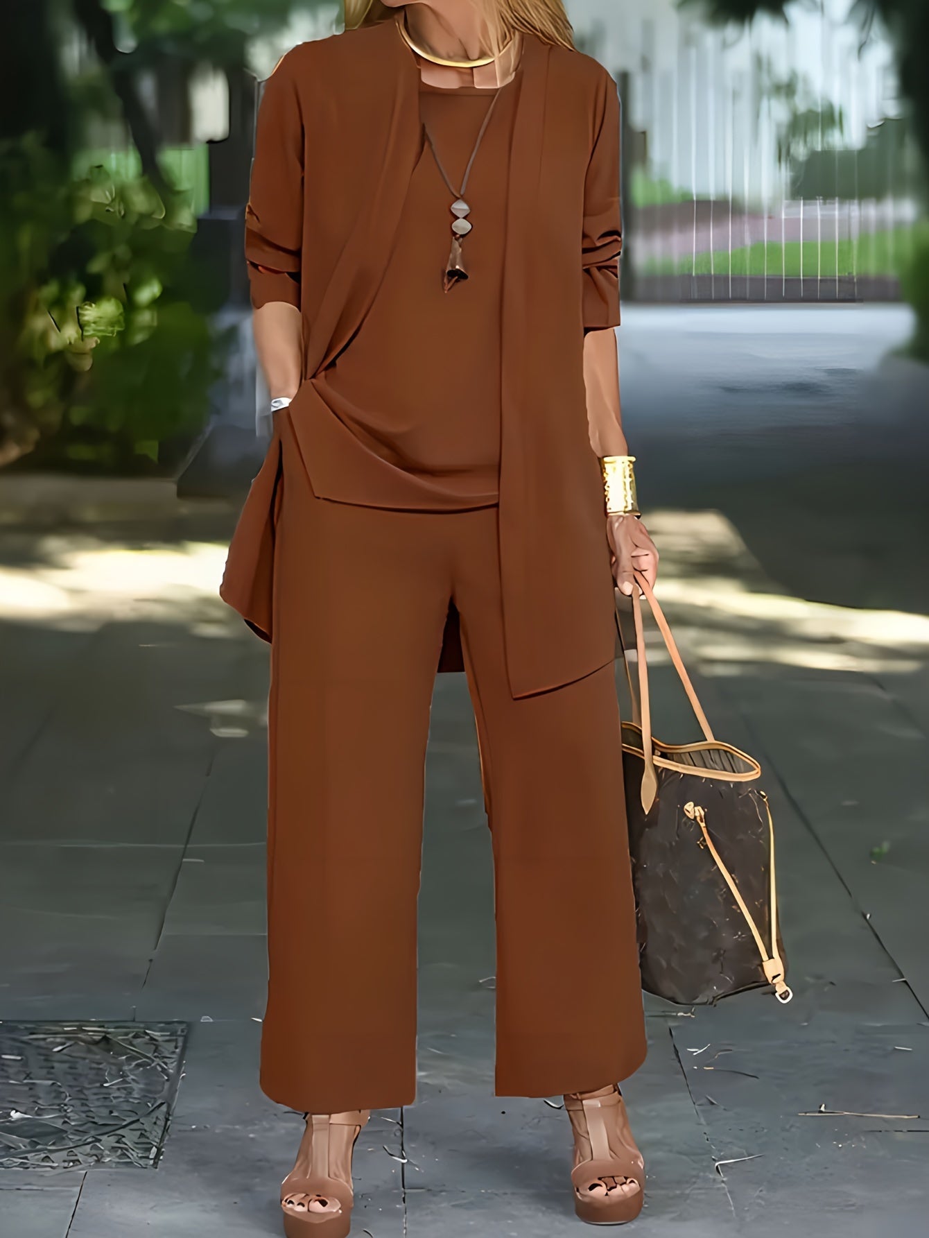 LAYLA | Stylowy Chic Trzyczęściowy Zestaw