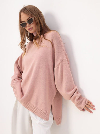 Agnieszka | Sweter z nadmiernym rozcięciem