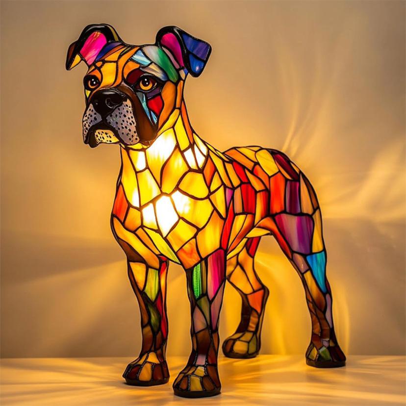 LULU | Urocza lampka pieseczek Boxer