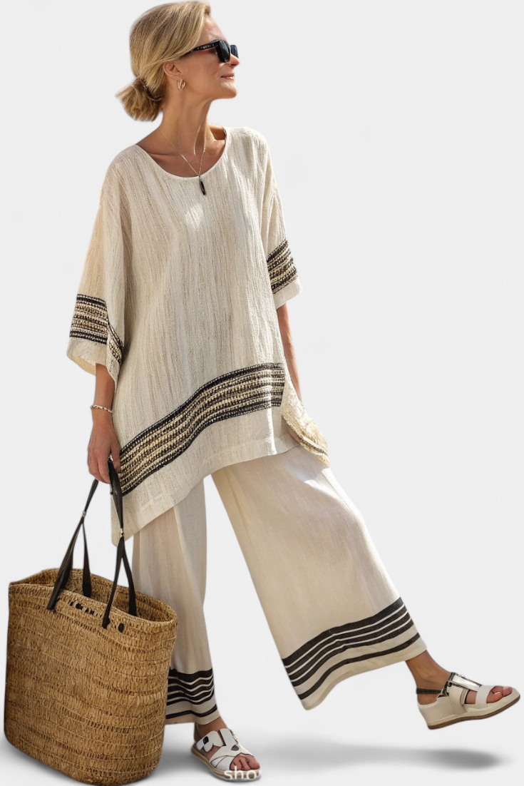 MIRTHE | Lekki komplet oversize, dwuczęściowy