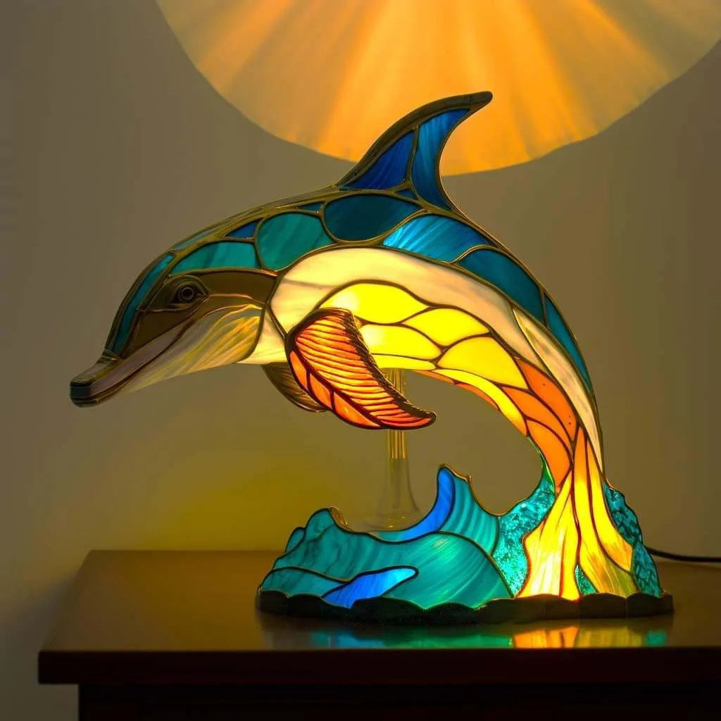 FLIP | Lampa Delfin Magisk z kolorowego szkła