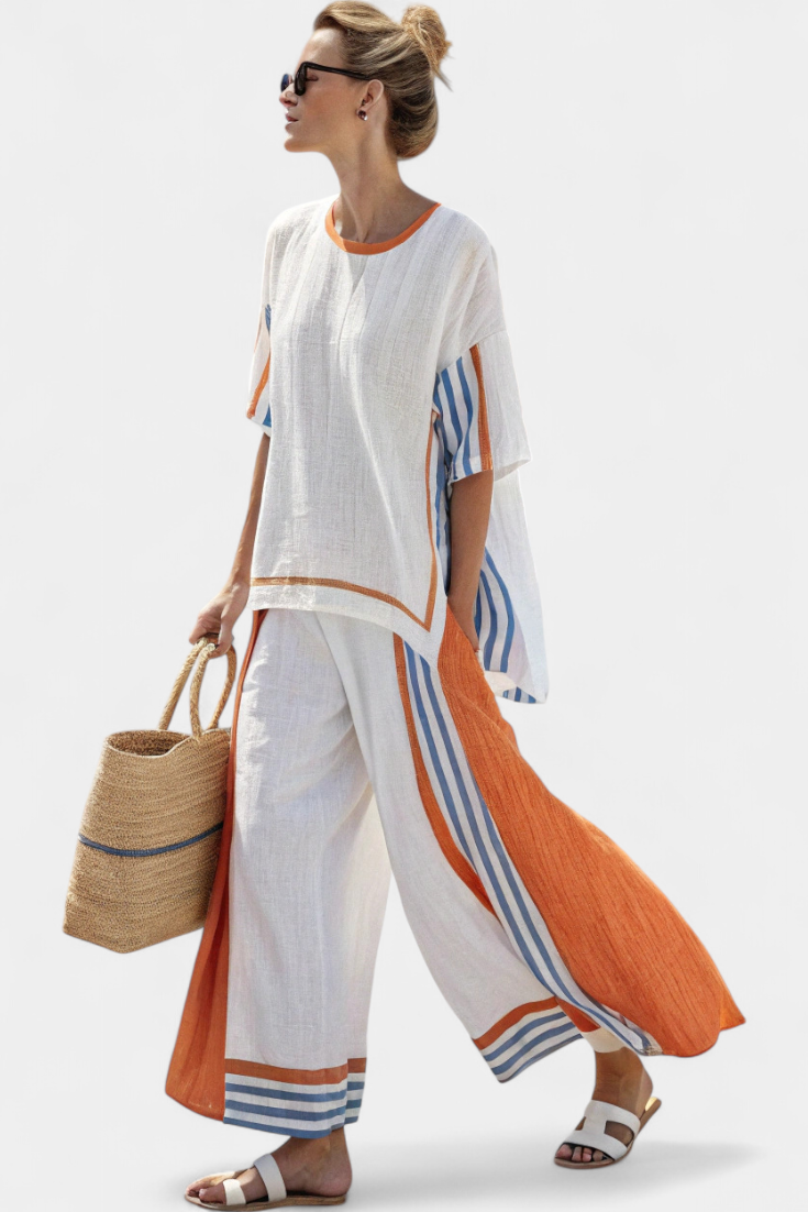MIRTHE | Lekki komplet oversize, dwuczęściowy