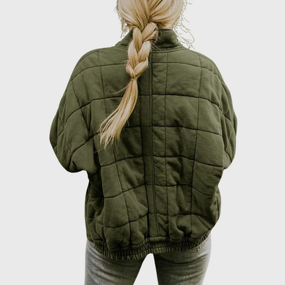 JOSIANE | Pikowana kurtka o eleganckim, oversize'owym wyglądzie