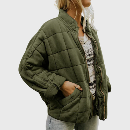 JOSIANE | Pikowana kurtka o eleganckim, oversize'owym wyglądzie