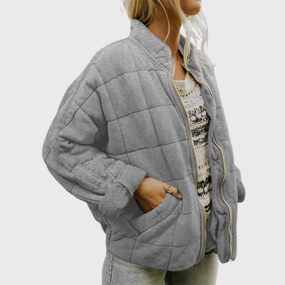 JOSIANE | Pikowana kurtka o eleganckim, oversize'owym wyglądzie