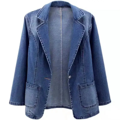 NADI | Stylowy Casual Bawełniany Żakiet Dżinsowy