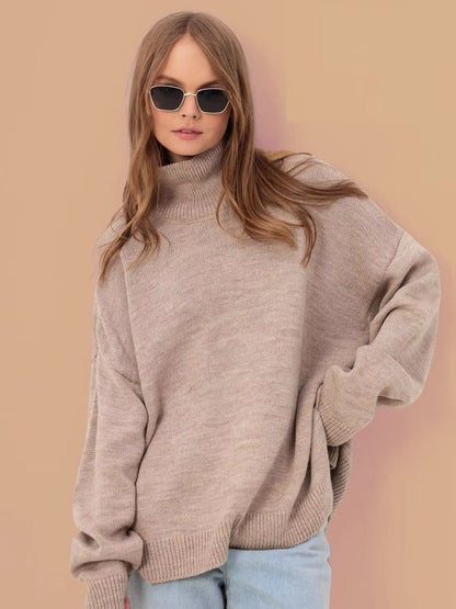 Agnieszka | Sweter z nadmiernym rozcięciem
