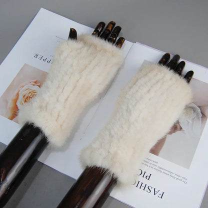 Liora – Rękawiczki z Futra Norki