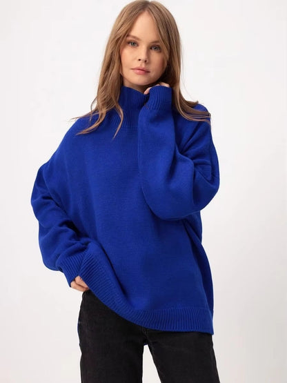 Agnieszka | Sweter z nadmiernym rozcięciem