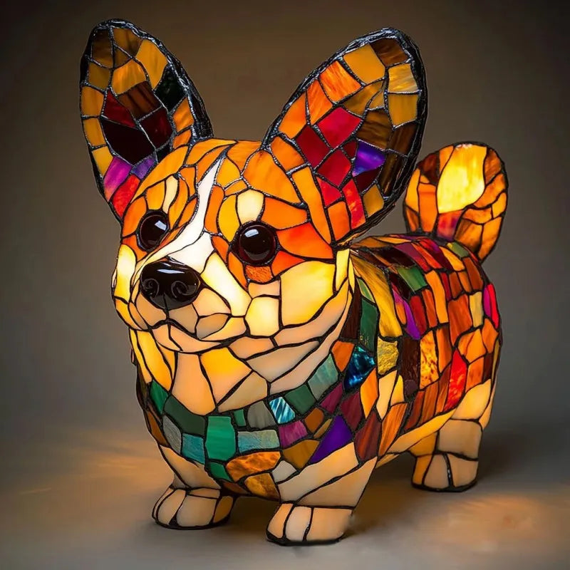 LULU | Błyszcząca lampka Corgi