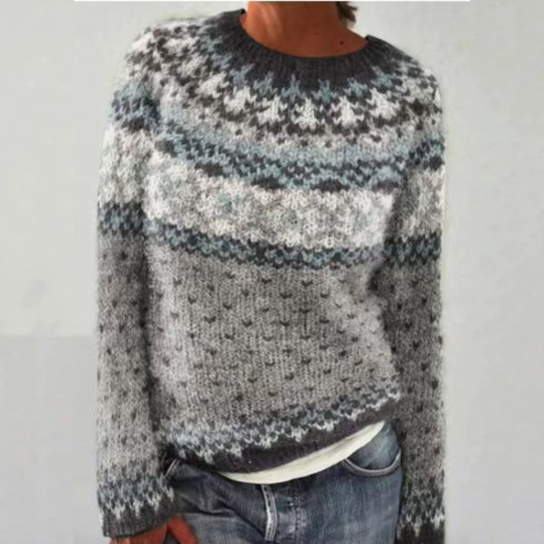 Amelia | Vintage Islandzki Sweter Wełniany
