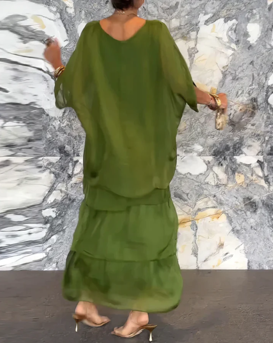 Lara | Elegancka, zwiewna sukienka maxi
