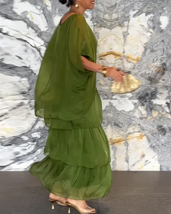 Lara | Elegancka, zwiewna sukienka maxi