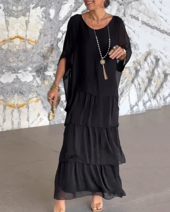 Lara | Elegancka, zwiewna sukienka maxi