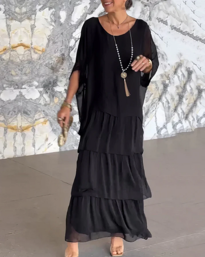 Lara | Elegancka, zwiewna sukienka maxi