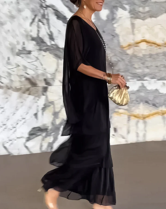 Lara | Elegancka, zwiewna sukienka maxi