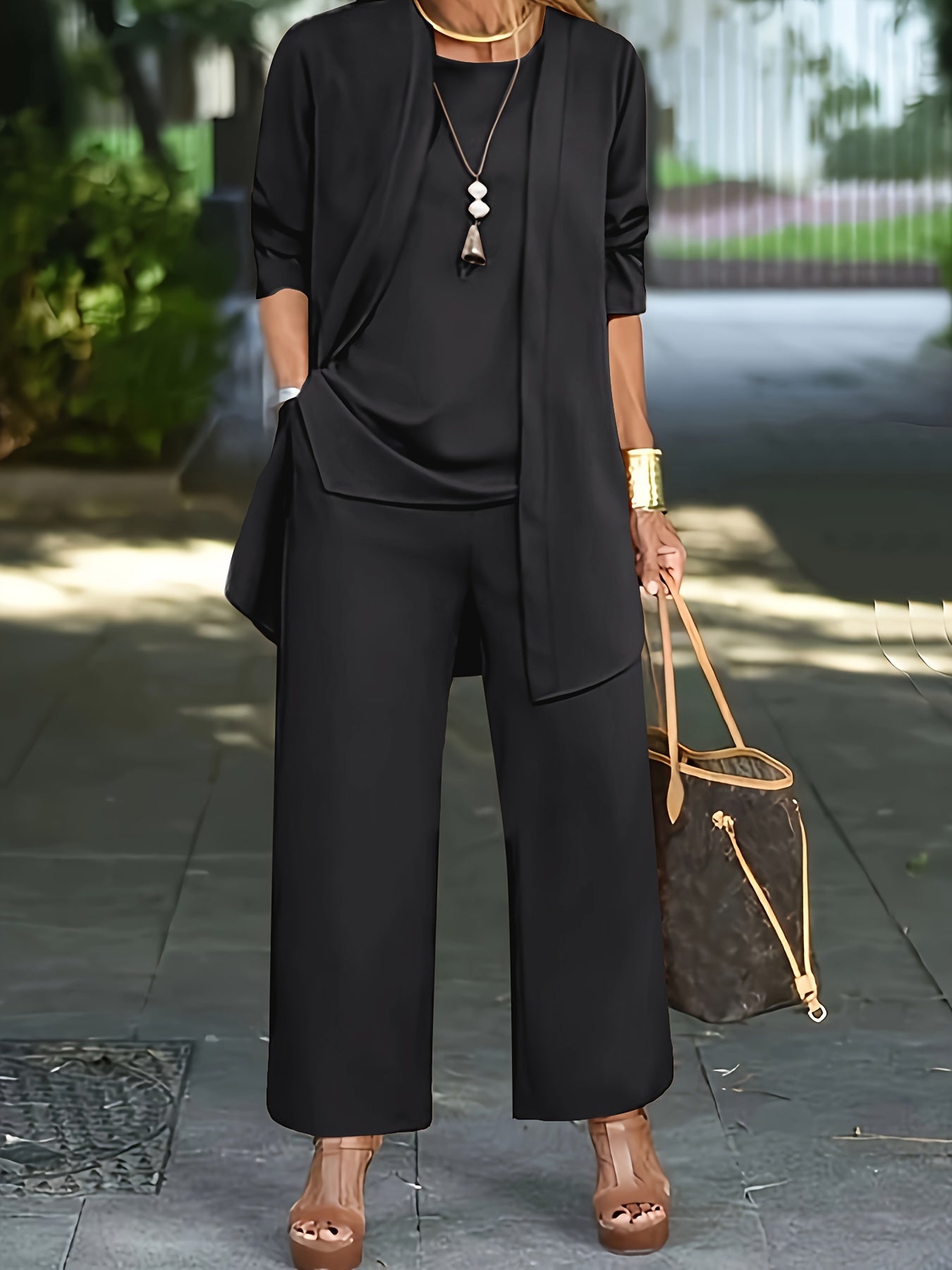 LAYLA | Stylowy Chic Trzyczęściowy Zestaw