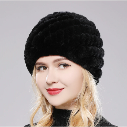 Czapka Mirabelle z Pluszowego Futra