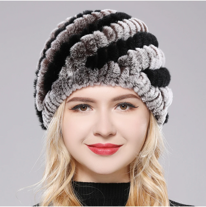 Czapka Mirabelle z Pluszowego Futra