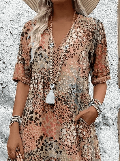 Alicja | Sukienka midi Ocean Breeze