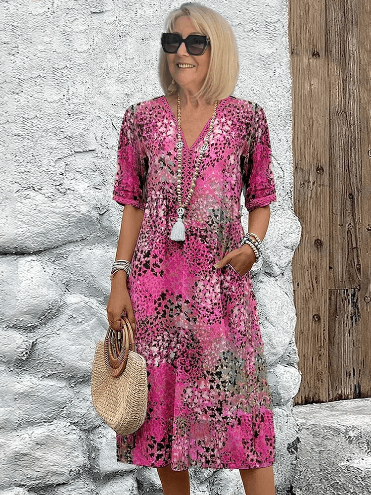 Alicja | Sukienka midi Ocean Breeze