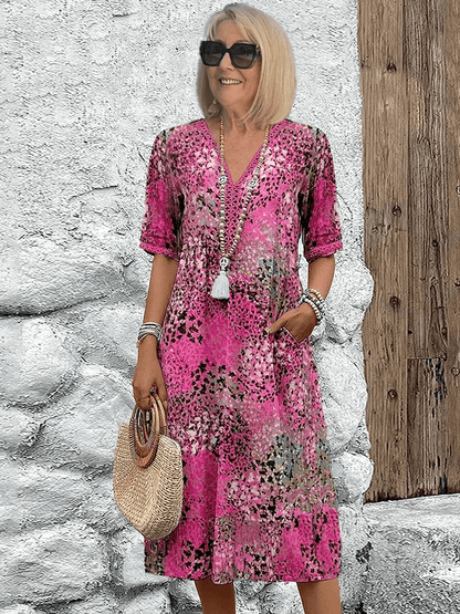 Alicja | Sukienka midi Ocean Breeze