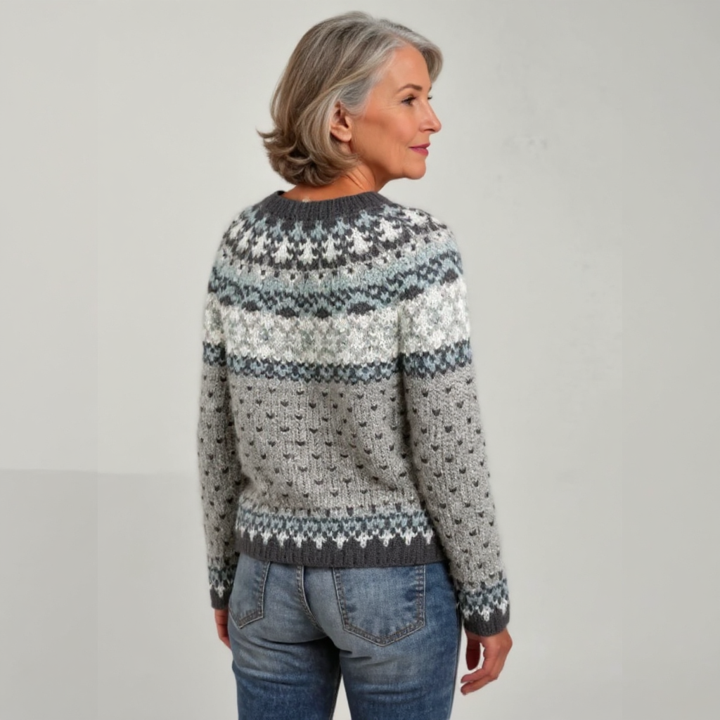 Amelia | Vintage Islandzki Sweter Wełniany