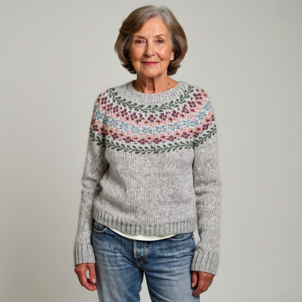 Bridget | Vintage Islandzki Sweter z Wełny