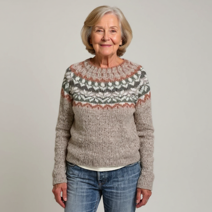 Olivia | Vintage Islandzki Sweter z Wełny