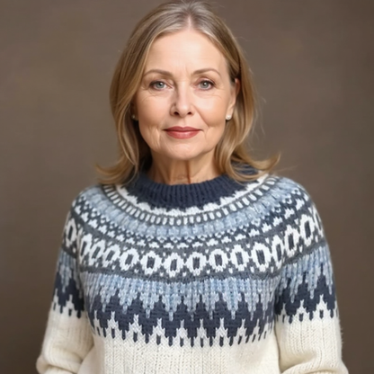 Maecey | Vintage Islandzki Sweter Wełniany