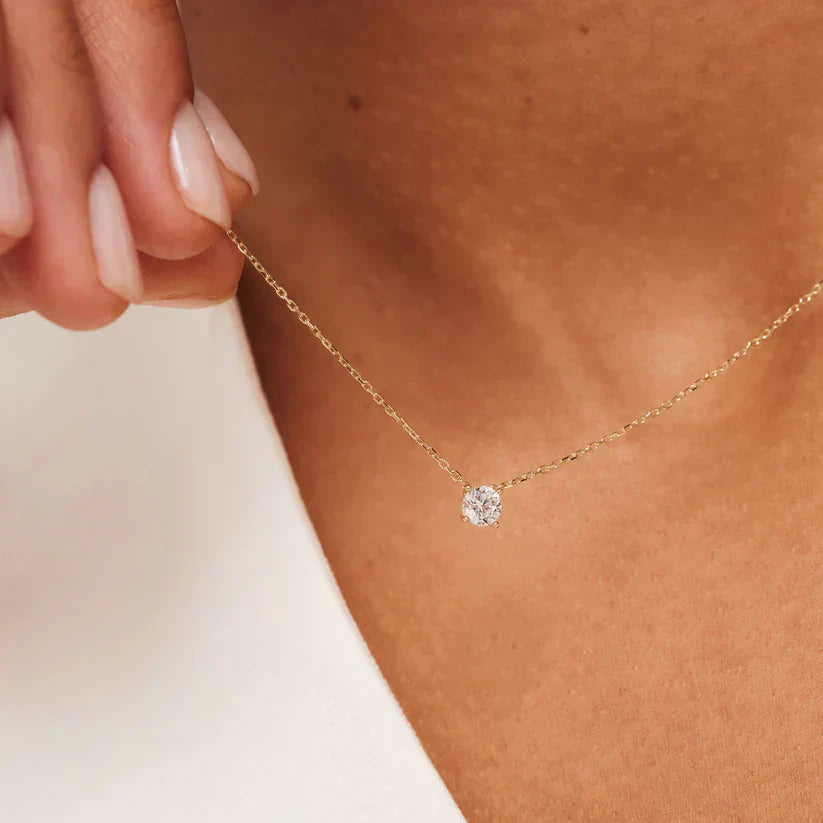Ysavienna | Naszyjnik z moissanitem 14k Złoto