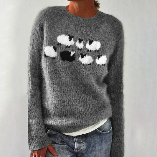 Ellie | Vintage Islandzki Sweter z Wełny