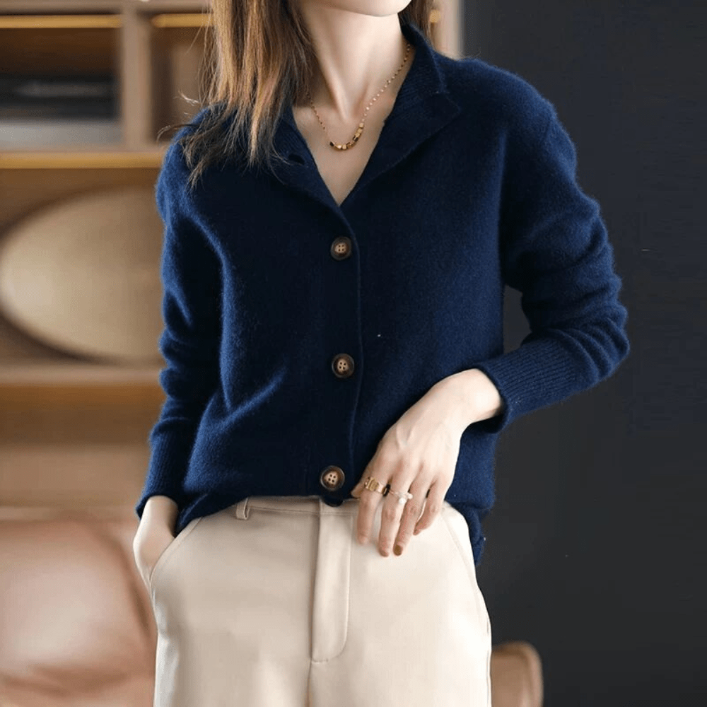 ANNIE | Sweter-Kaszmirowy-Gilet